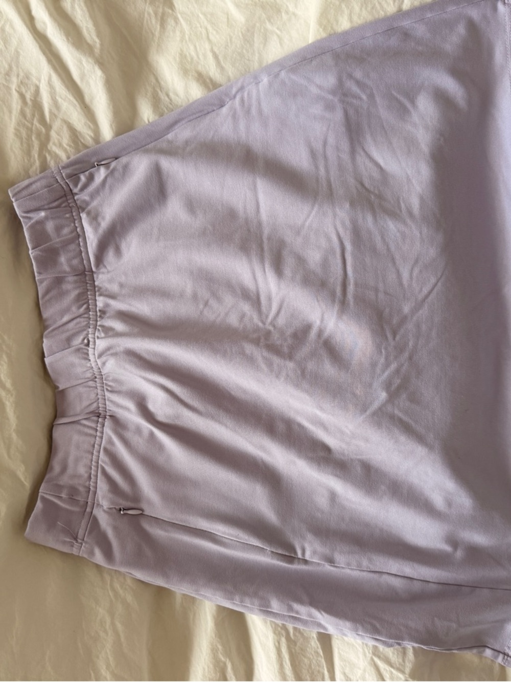 Light Lilac A-Line Golf Skirt with Elastic Waist
